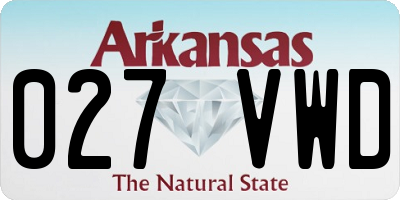 AR license plate 027VWD