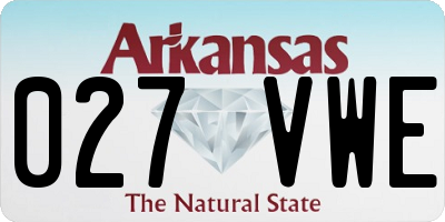 AR license plate 027VWE
