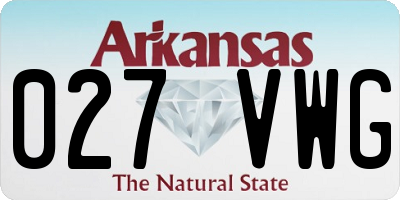 AR license plate 027VWG