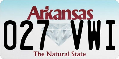 AR license plate 027VWI