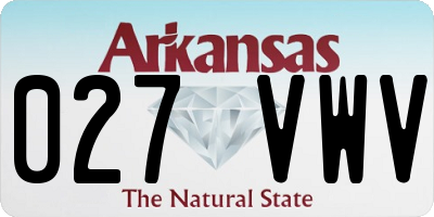 AR license plate 027VWV