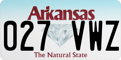 AR license plate 027VWZ