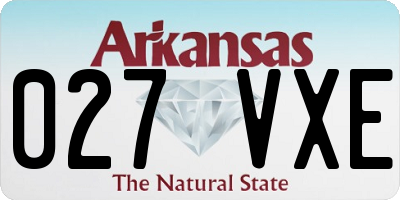 AR license plate 027VXE