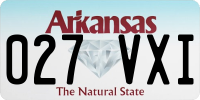 AR license plate 027VXI