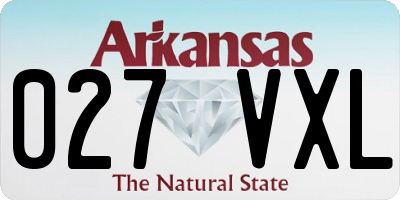 AR license plate 027VXL