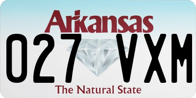 AR license plate 027VXM