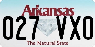 AR license plate 027VXO