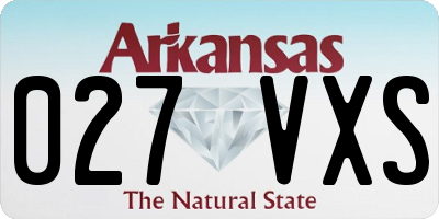 AR license plate 027VXS
