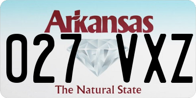 AR license plate 027VXZ