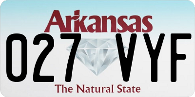 AR license plate 027VYF
