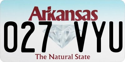 AR license plate 027VYU