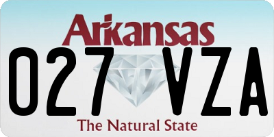 AR license plate 027VZA
