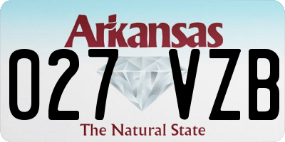 AR license plate 027VZB