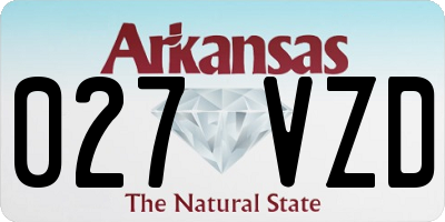 AR license plate 027VZD