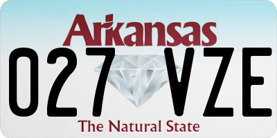 AR license plate 027VZE
