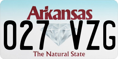 AR license plate 027VZG
