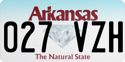 AR license plate 027VZH