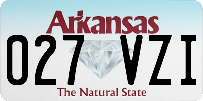AR license plate 027VZI