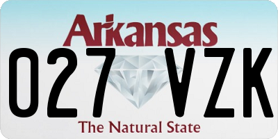 AR license plate 027VZK