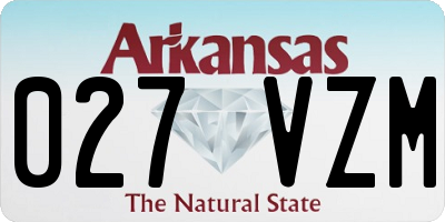 AR license plate 027VZM