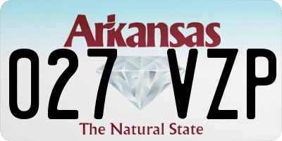 AR license plate 027VZP
