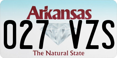 AR license plate 027VZS
