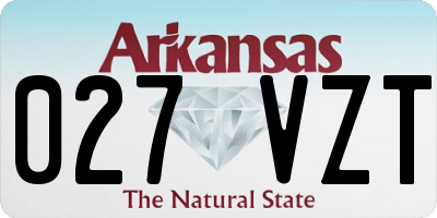 AR license plate 027VZT
