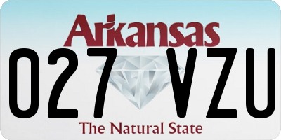AR license plate 027VZU