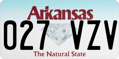 AR license plate 027VZV
