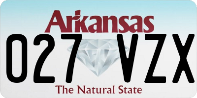 AR license plate 027VZX