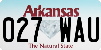 AR license plate 027WAU