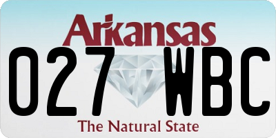 AR license plate 027WBC