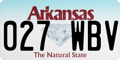AR license plate 027WBV