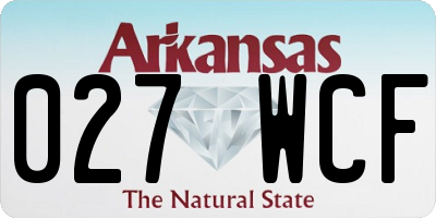 AR license plate 027WCF