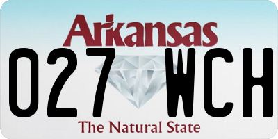 AR license plate 027WCH