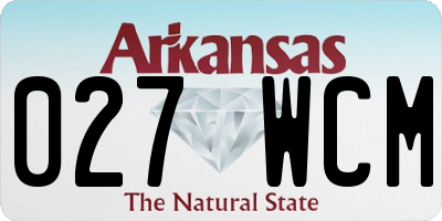 AR license plate 027WCM