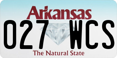 AR license plate 027WCS