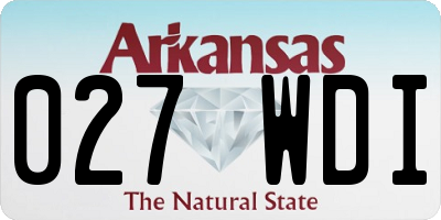 AR license plate 027WDI