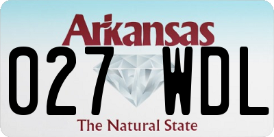 AR license plate 027WDL