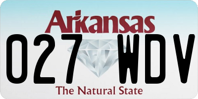 AR license plate 027WDV