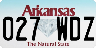 AR license plate 027WDZ