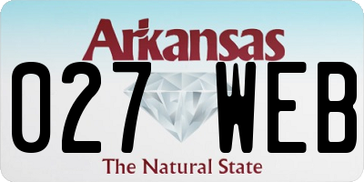 AR license plate 027WEB
