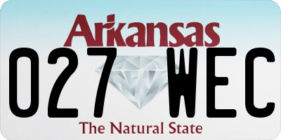 AR license plate 027WEC