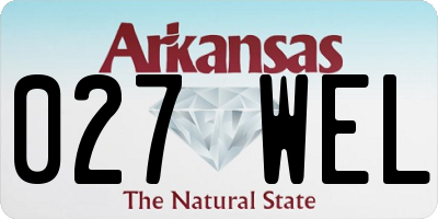 AR license plate 027WEL
