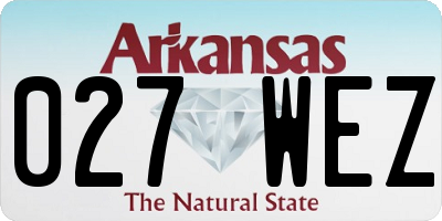 AR license plate 027WEZ
