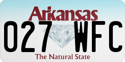 AR license plate 027WFC