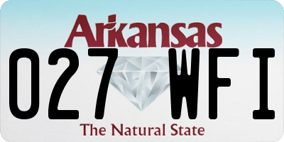 AR license plate 027WFI
