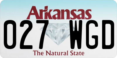 AR license plate 027WGD