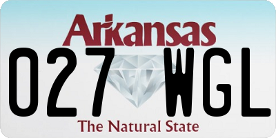 AR license plate 027WGL