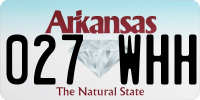 AR license plate 027WHH